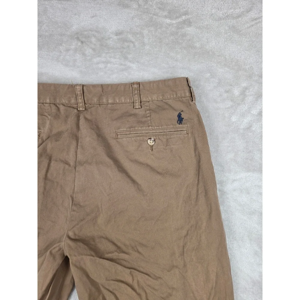 Polo Ralph Lauren Chino Pants Mens 34/34 Brown Cotton Straight Leg Casual